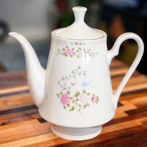 Crown Ming Bird Of Paradise Coffee Pot